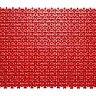 Грязезащитное покрытие ПВХ Sold Антикаблук, 9 мм, 200*200 мм, красный