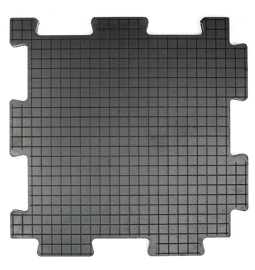 Резиновая плитка «Унидор-Техно», 20 мм, 500*500 мм, чёрная