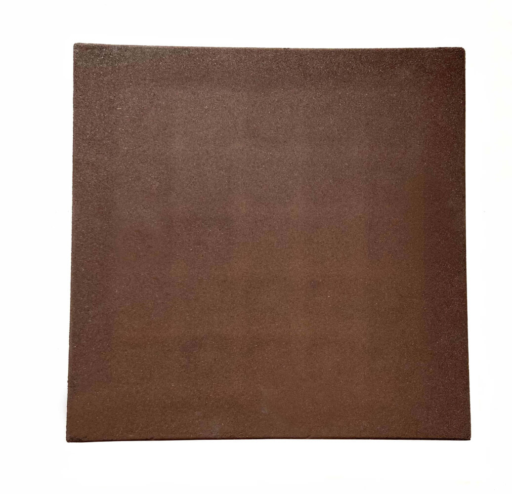 Плитка из резиновой крошки «Праймпол» с замком-втулкой, 40 мм, 500*500 мм, коричневая