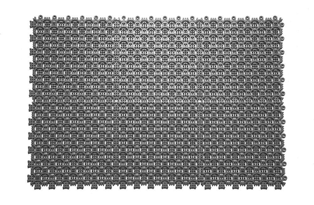 Грязезащитное покрытие ПВХ Sold Антикаблук, 9 мм, 200*200 мм, темно-серый