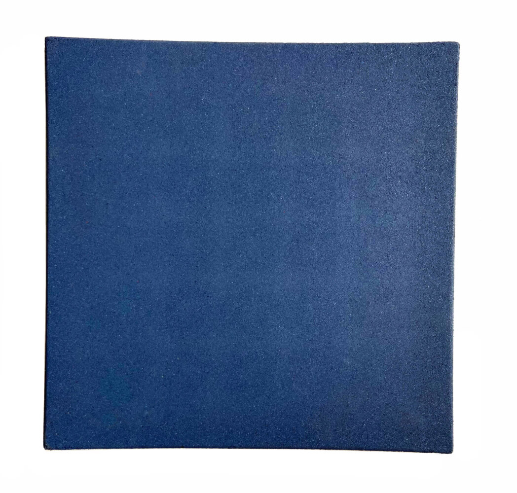 Плитка из резиновой крошки «Праймпол» с замком-втулкой, 40 мм, 500*500 мм, синяя