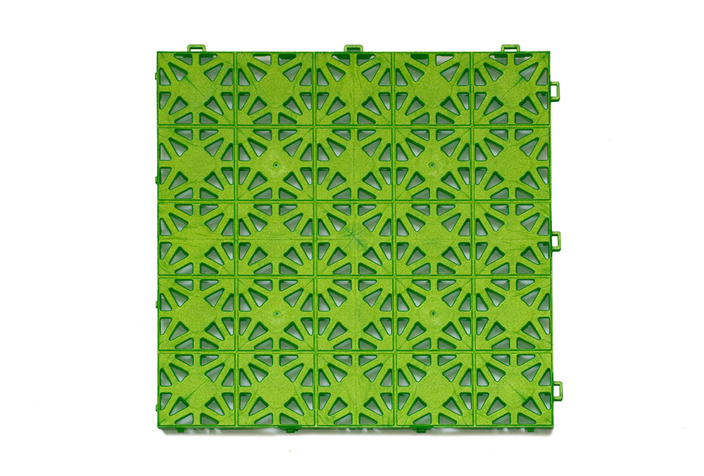 Уличное покрытие «Террапласт», 11 мм, 300*300, зелёный