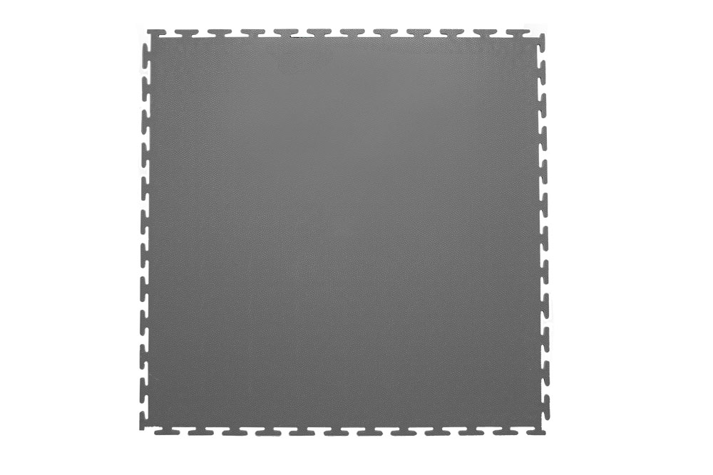 Плитка  ПВХ Sold Skin, 4 мм, 500*500, т-образный замок, тёмно-серая