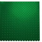 Плитка  ПВХ Sold Grain, 5 мм, 500*500, скрытый замок, зелёная