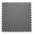 Плитка  ПВХ Sold Skin, 7 мм, 500*500, т-образный замок, тёмно-серая