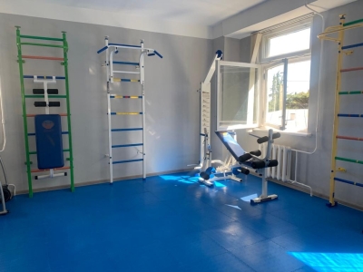 Спортивный зал в Филиале ФГБУ ФНКЦ ФМБА России в Крыму