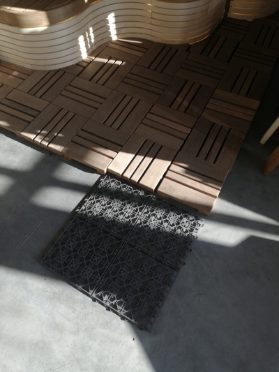 Трапы из термо древесины на подложке &quot;Геопласт&quot;, г. Ярославль