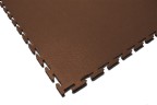 Плитка  ПВХ Sold Skin, 4 мм, 500*500, т-образный замок, коричневая