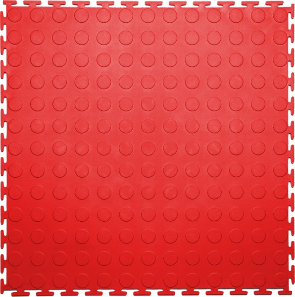 Резиновая плитка Rubber Prom, 9 мм, 500*500 мм, красная