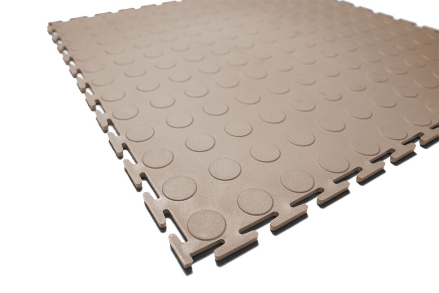 Плитка  ПВХ Sold Prom, 9 мм, 500*500, т-образный замок, бежевая