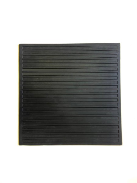 Бытовой коврик, 6 мм, 500*500 мм, чёрный