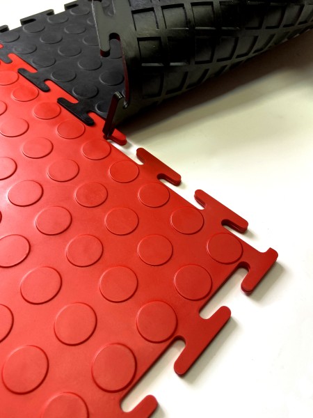 Плитка ПВХ Mini Prom, 5 мм, 250*250, т-образный замок, черная