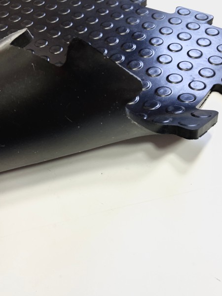 Резиновая плитка «Спецпол Монета», 10 мм, 500*500 мм, чёрная