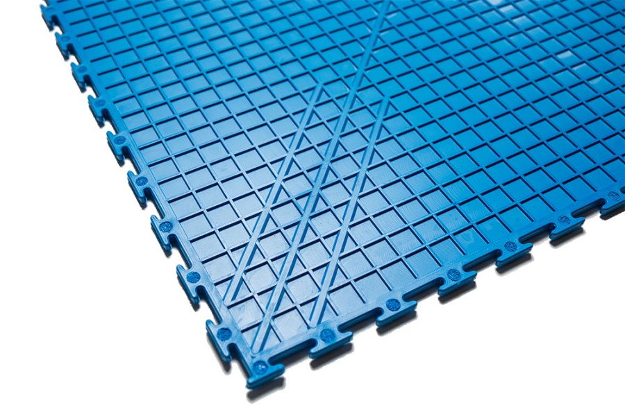 Плитка  ПВХ Sold Premium, 5 мм, 500*500, скрытый замок, синяя