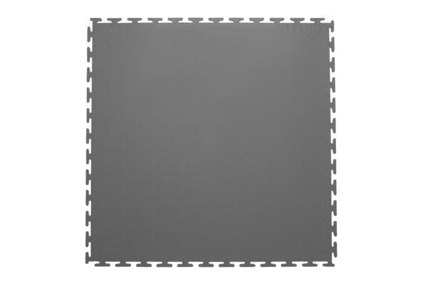 Плитка  ПВХ Sold Skin, 7 мм, 500*500, т-образный замок, тёмно-серая