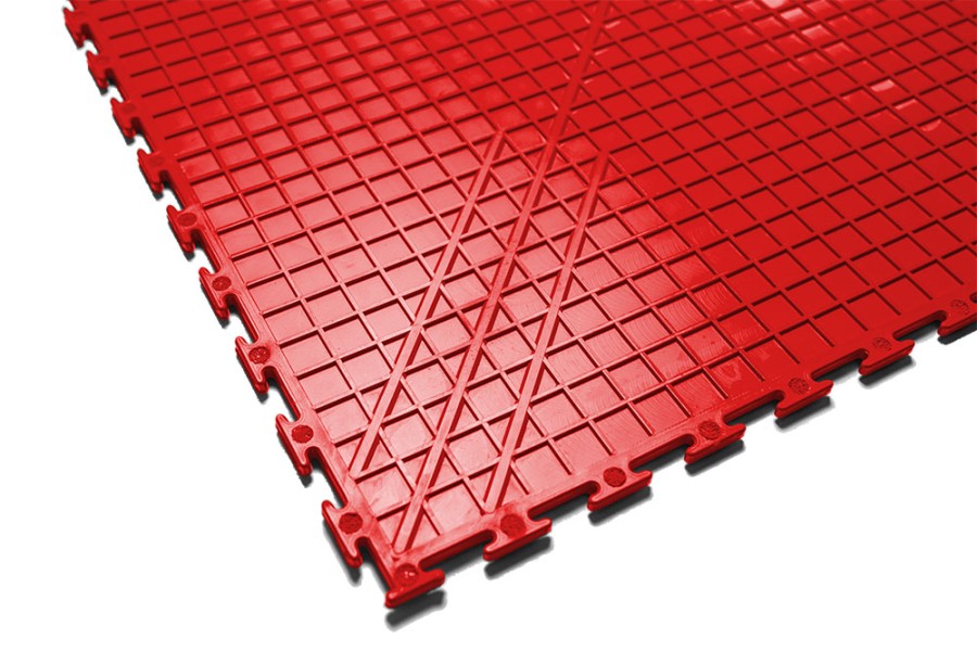 Плитка  ПВХ Sold Premium, 5 мм, 500*500, скрытый замок, красная