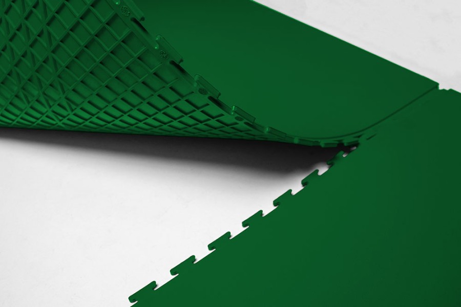 Плитка  ПВХ Sold Premium, 5 мм, 500*500, скрытый замок, зелёная