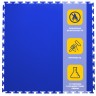 Плитка  ПВХ Sold Skin, 7 мм, 500*500, т-образный замок, синяя