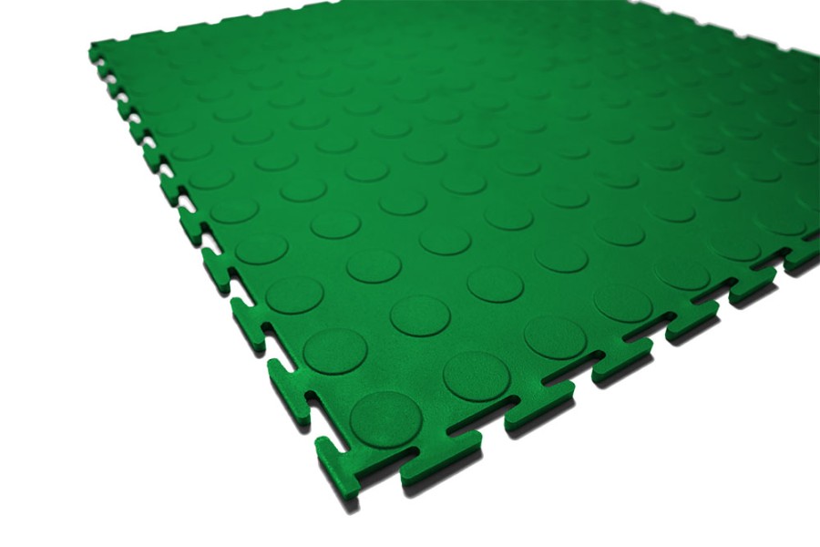 Плитка  ПВХ Sold Prom, 5 мм, 500*500, т-образный замок, зелёная