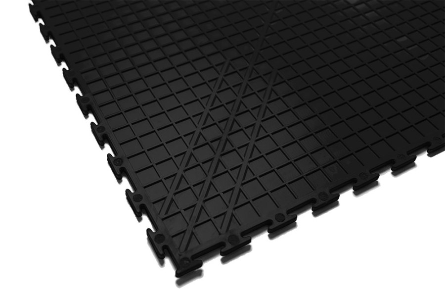 Плитка  ПВХ Sold Premium, 6,5 мм, 500*500, скрытый замок, чёрная