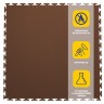 Плитка  ПВХ Sold Skin, 7 мм, 500*500, т-образный замок, коричневая