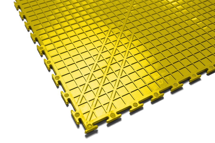 Плитка  ПВХ Sold Premium, 6,5 мм, 500*500, скрытый замок, жёлтая