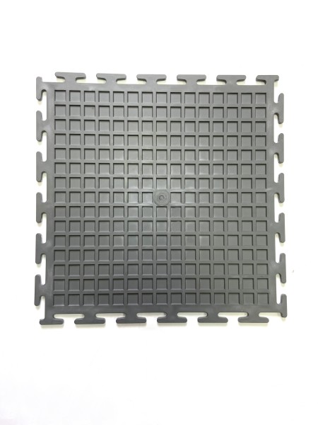 Плитка ПВХ Mini Prom, 5 мм, 250*250, т-образный замок, серая