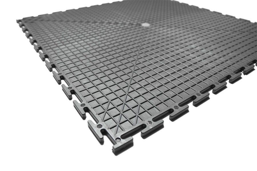 Плитка  ПВХ Sold Prom, 7 мм, 500*500, т-образный замок, тёмно-серая