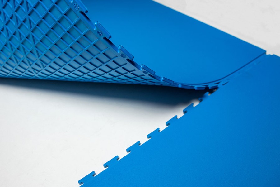 Плитка  ПВХ Sold Premium, 6,5 мм, 500*500, скрытый замок, синяя