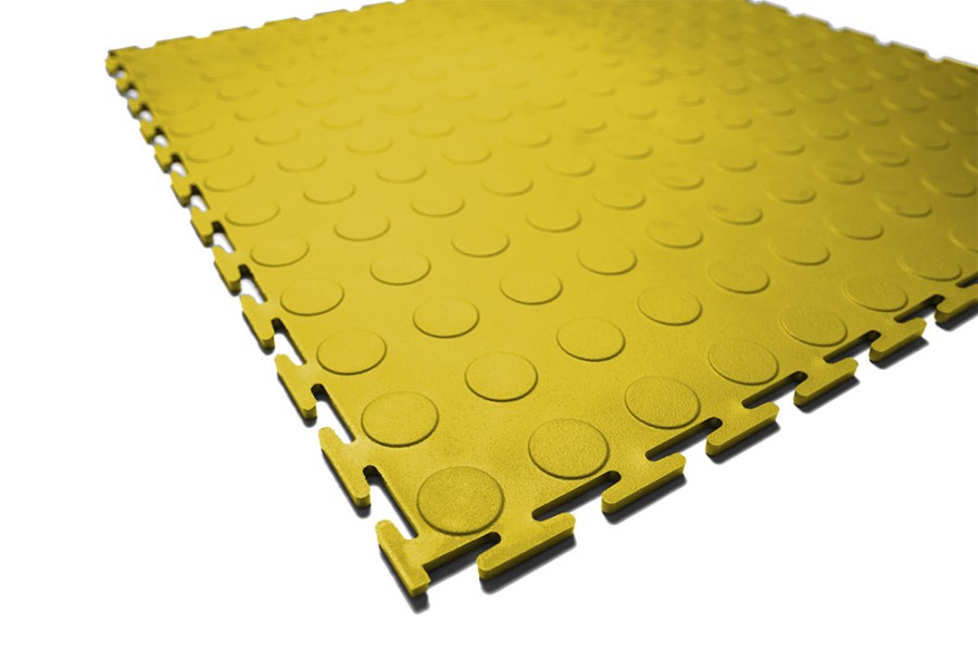 Плитка  ПВХ Sold Prom, 7 мм, 500*500, т-образный замок, жёлтая