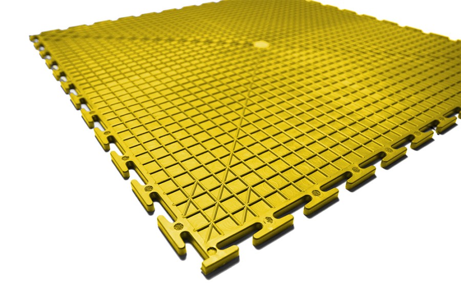 Плитка  ПВХ Sold Prom, 7 мм, 500*500, т-образный замок, жёлтая