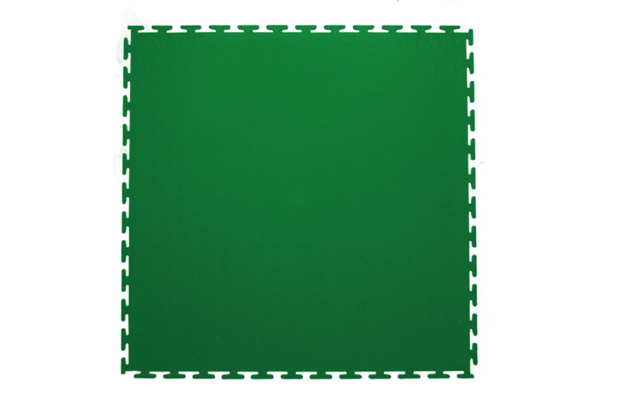 Плитка  ПВХ Sold Skin, 7 мм, 500*500, т-образный замок, зелёная