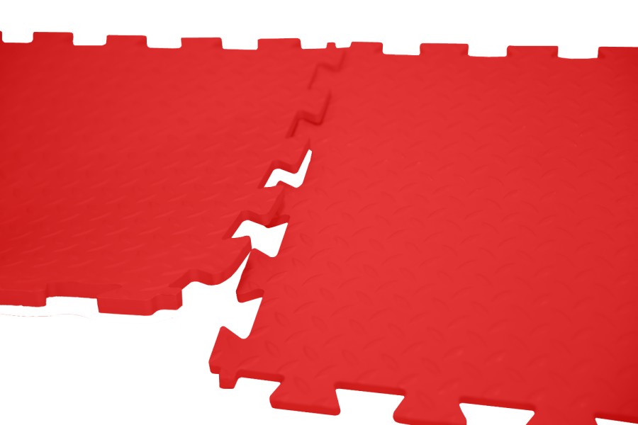 Резиновая плитка, Rubber Grain, 12 мм, 475*475 мм, красная