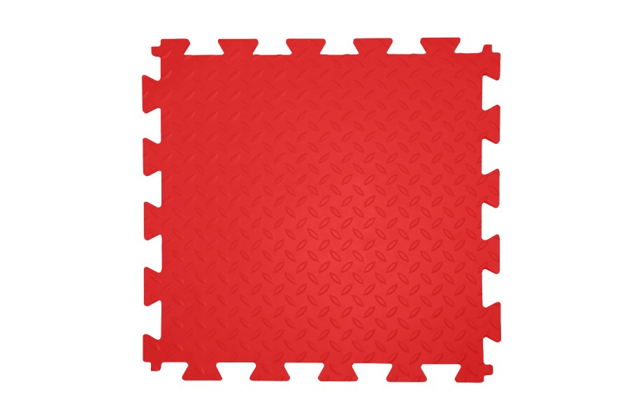 Резиновая плитка, Rubber Grain, 12 мм, 475*475 мм, красная