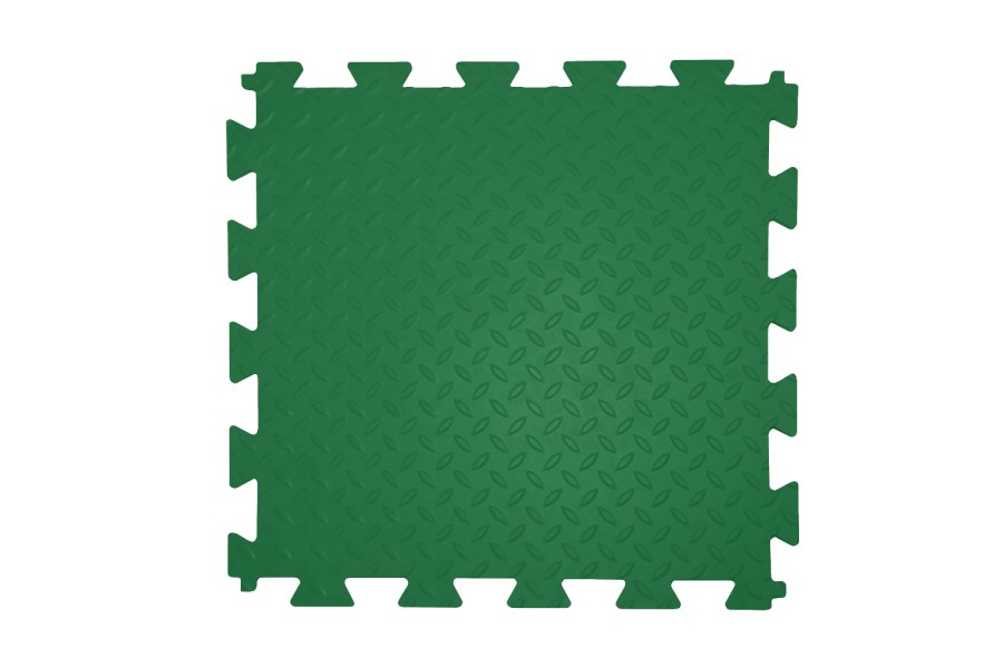 ПВХ плитка Sold Grain, 12 мм, 475*475, замок "ласточкин хвост", зеленая