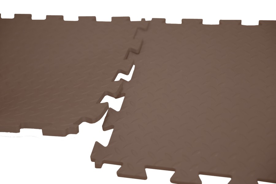 Резиновая плитка, Rubber Grain, 12 мм, 475*475 мм, коричневая