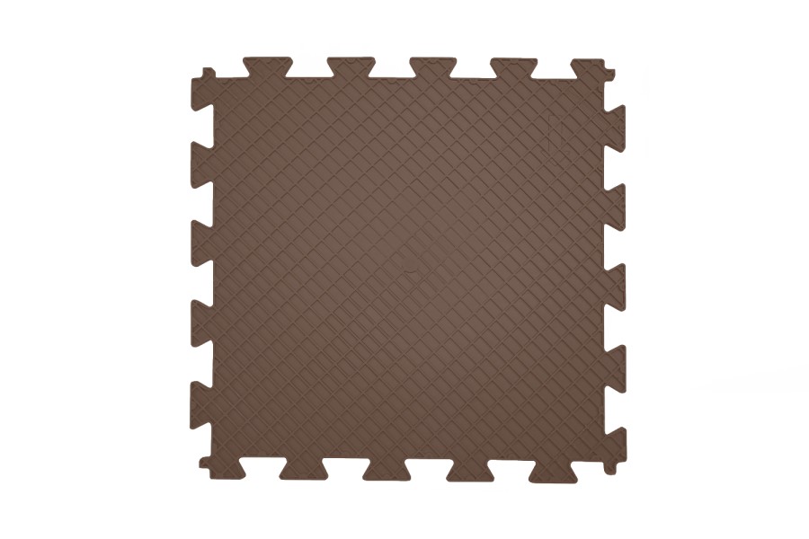 Резиновая плитка, Rubber Grain, 12 мм, 475*475 мм, коричневая