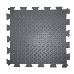 ПВХ плитка Sold Grain, 12 мм, 475*475, замок &quot;ласточкин хвост&quot;, темно-серая