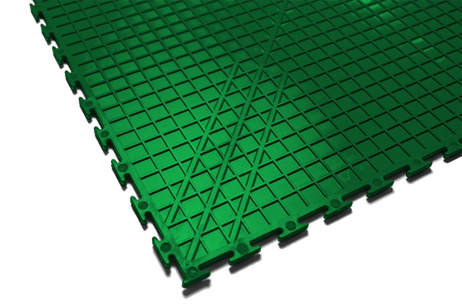 Плитка  ПВХ Sold Premium, 6,5 мм, 500*500, скрытый замок, зелёная