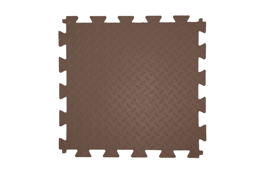 ПВХ плитка Sold Grain, 12 мм, 475*475, замок "ласточкин хвост", коричневая