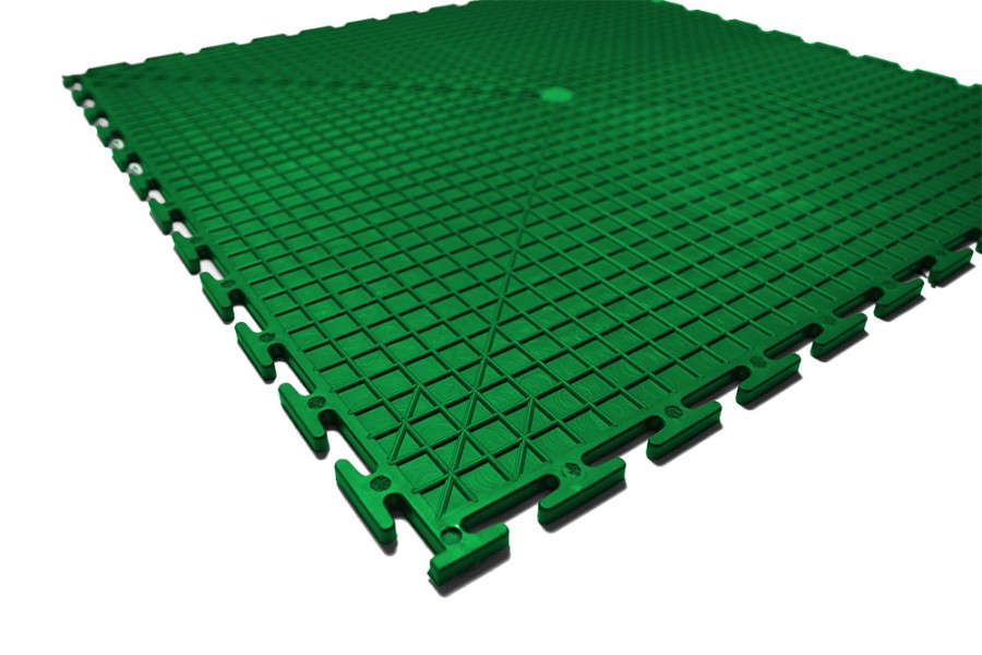 Плитка  ПВХ Sold Prom, 7 мм, 500*500, т-образный замок, зелёная