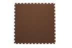 Плитка  ПВХ Sold Skin, 9 мм, 500*500, т-образный замок, коричневая