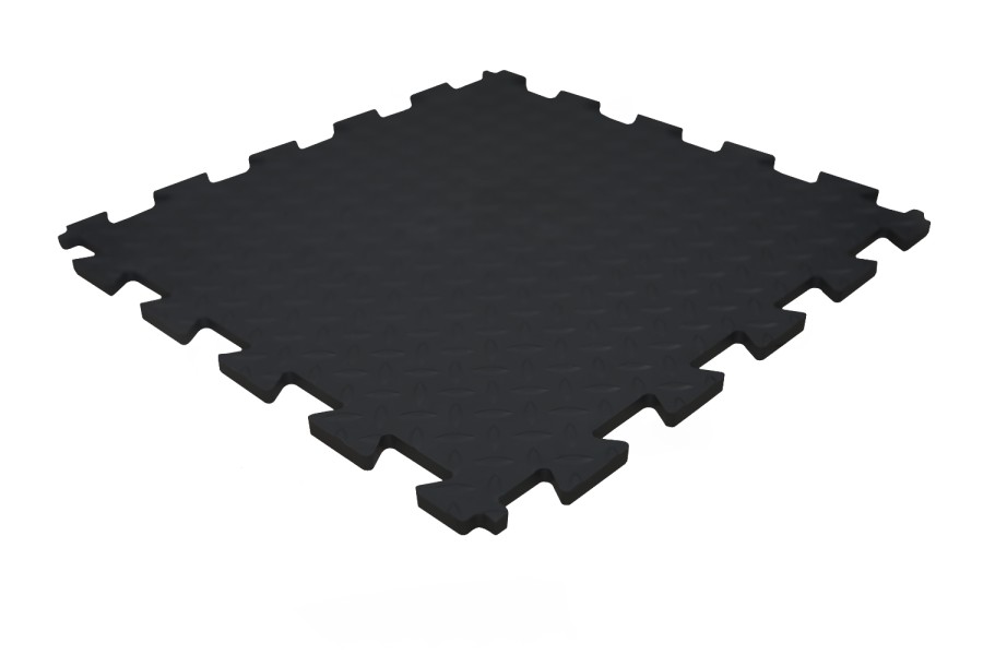 Резиновая плитка, Rubber Grain, 12 мм, 475*475 мм, черная