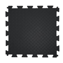 Резиновая плитка, Rubber Grain, 12 мм, 475*475 мм, черная