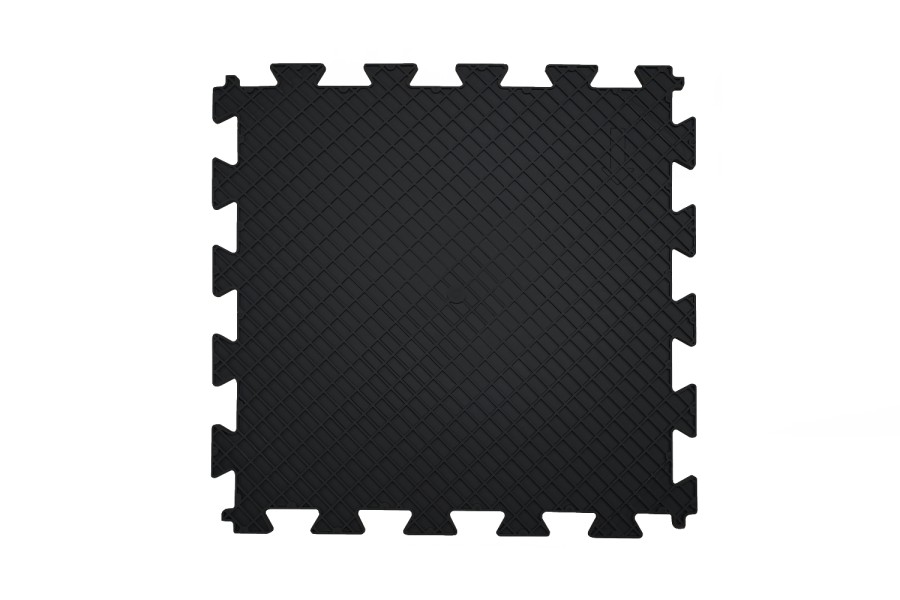 Резиновая плитка, Rubber Grain, 12 мм, 475*475 мм, черная