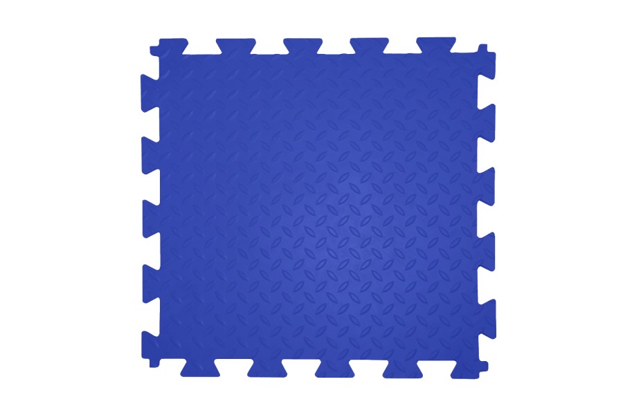 ПВХ плитка Sold Grain, 12 мм, 475*475, замок "ласточкин хвост", синяя