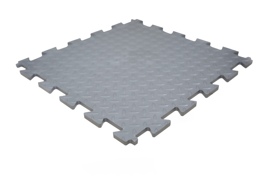 Резиновая плитка, Rubber Grain, 12 мм, 475*475 мм, серая