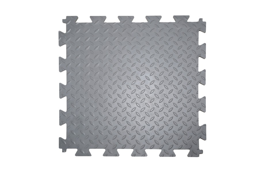 Резиновая плитка, Rubber Grain, 12 мм, 475*475 мм, серая