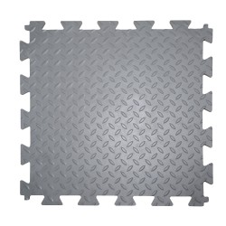 Резиновая плитка, Rubber Grain, 12 мм, 475*475 мм, серая