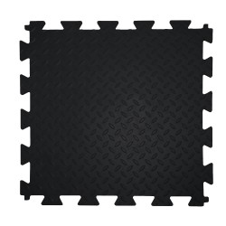 ПВХ плитка Sold Grain, 12 мм, 475*475, замок &quot;ласточкин хвост&quot;, черная